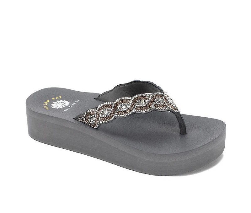 Women's Yellow Box Barbara Platform Flip-Flops