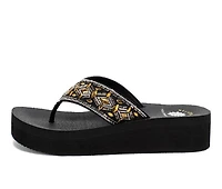 Women's Yellow Box Blaine Platform Flip-Flops