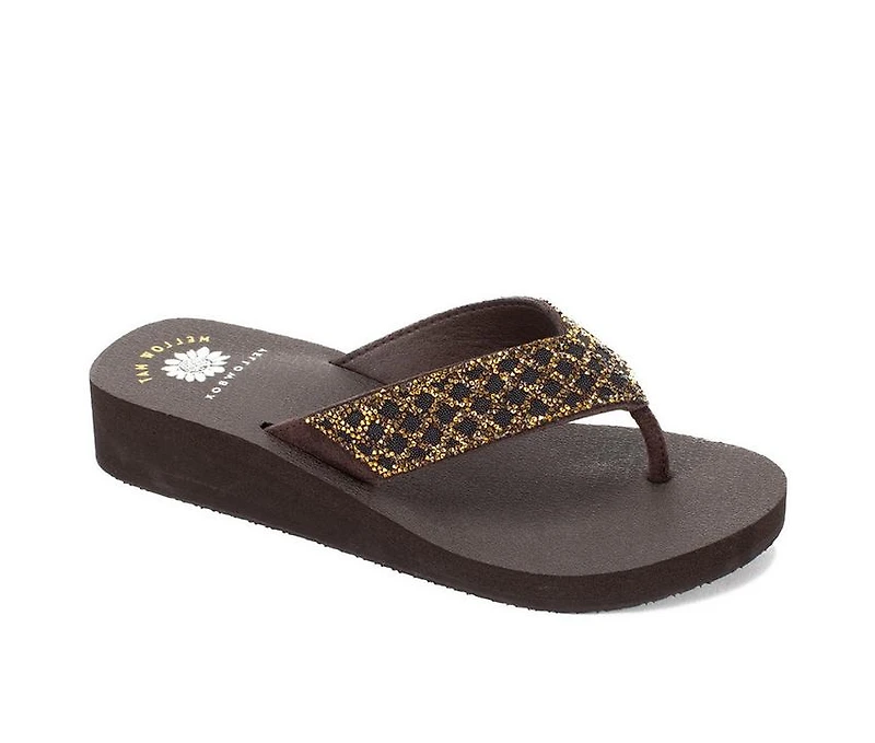 Women's Yellow Box Cesky Flip-Flops