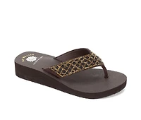 Women's Yellow Box Cesky Flip-Flops