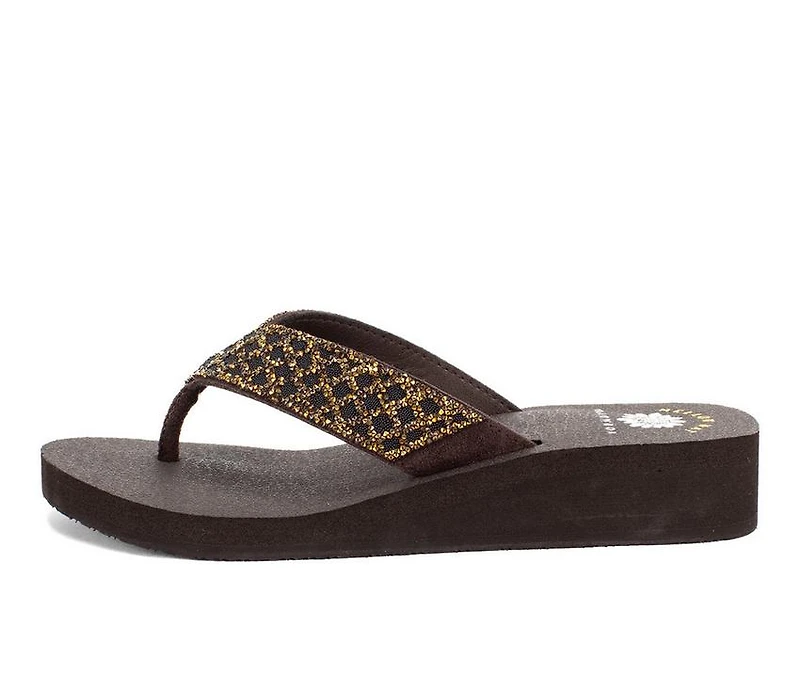 Women's Yellow Box Cesky Flip-Flops