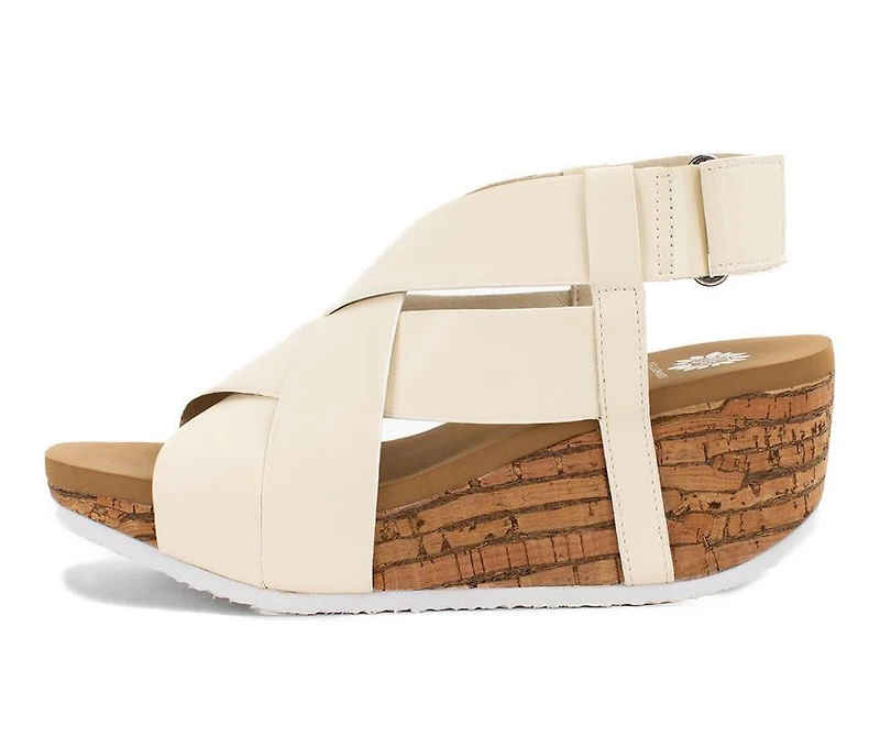 Women's Yellow Box Cavalli Wedge Sandals