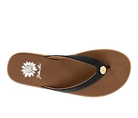Women's Yellow Box Fallen Flip-Flops