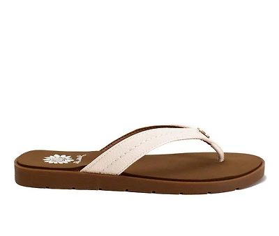 Women's Yellow Box Fallen Flip-Flops