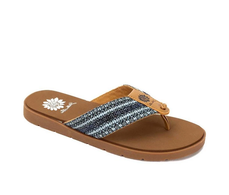 Women's Yellow Box Fania Flip-Flops