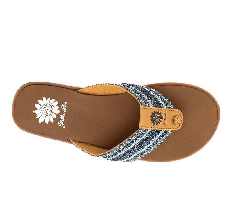 Women's Yellow Box Fania Flip-Flops