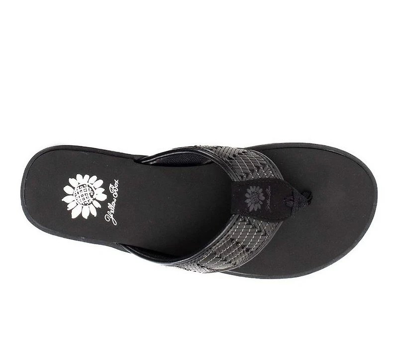 Women's Yellow Box Fellow Flip-Flops