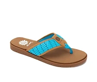Women's Yellow Box Fellow Flip-Flops