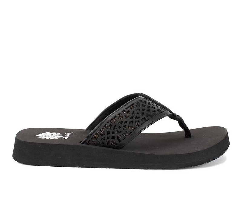Women's Yellow Box Ficus Flip-Flops