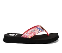 Women's Yellow Box Flounder Flip-Flops