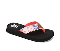 Women's Yellow Box Flounder Flip-Flops