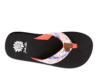 Women's Yellow Box Flounder Flip-Flops