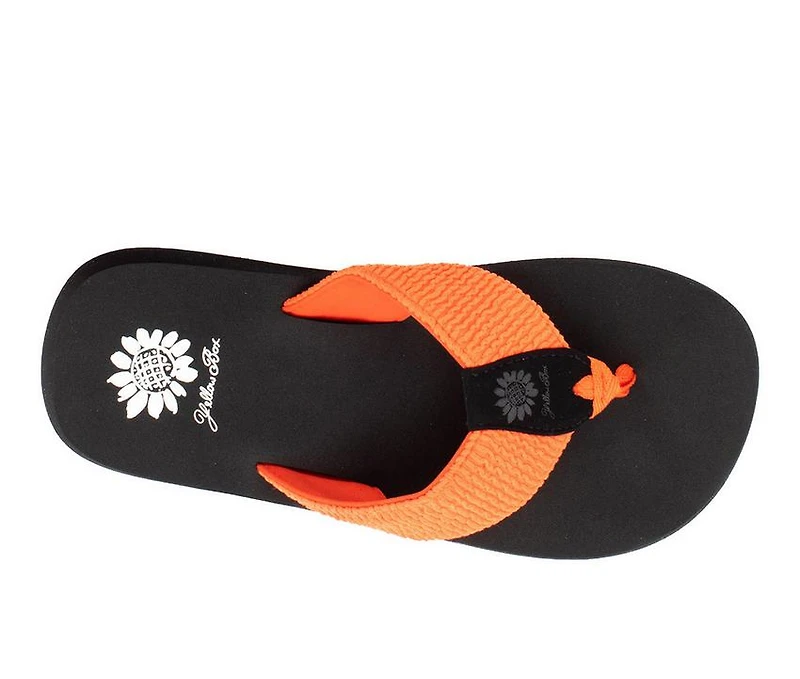 Women's Yellow Box Frizzle Flip-Flops