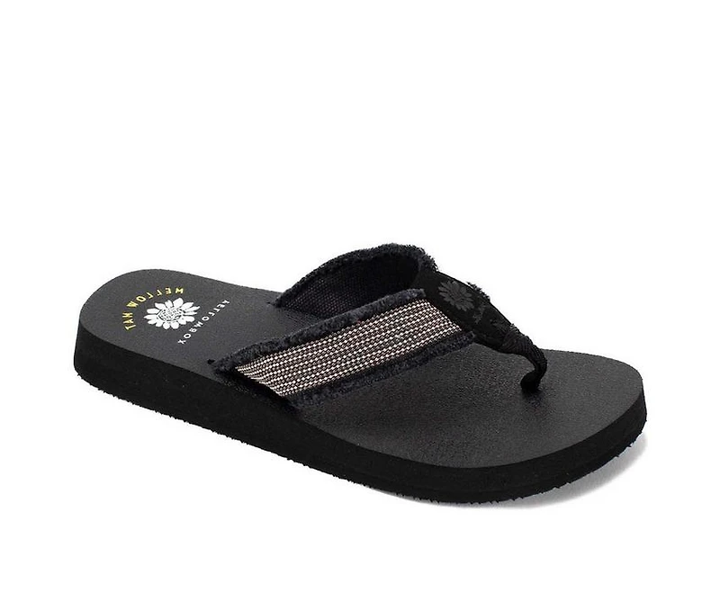 Women's Yellow Box Nolan Flip-Flops