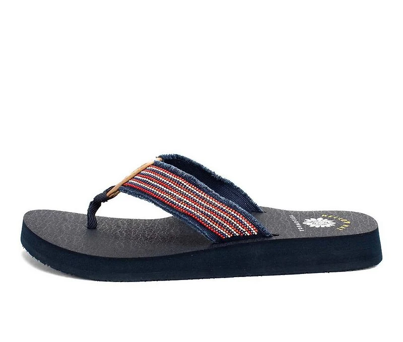Women's Yellow Box Nolan Flip-Flops