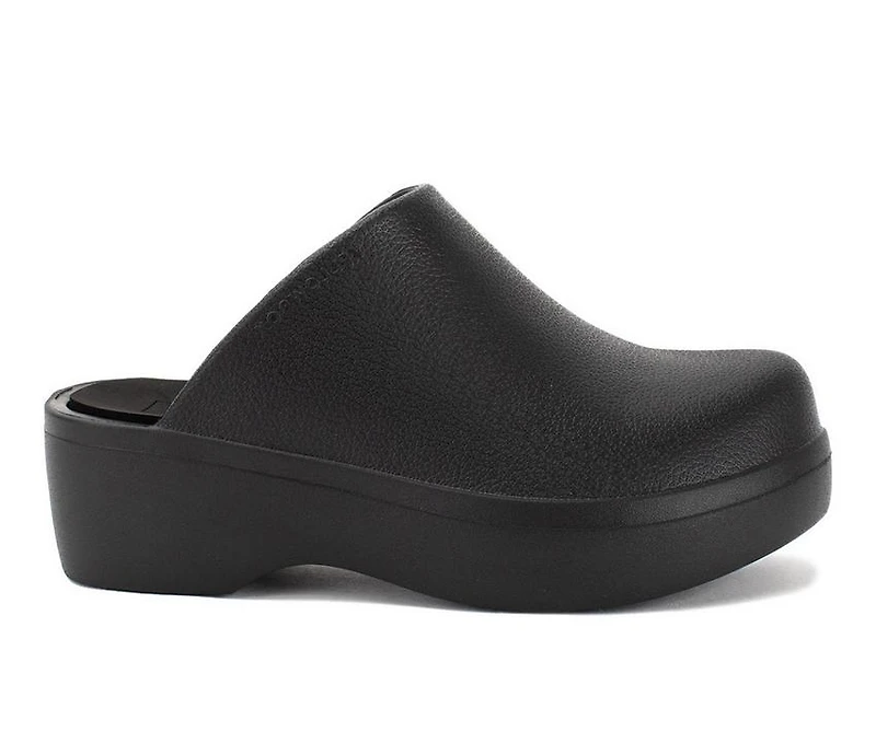 Women's Yellow Box Zippy Platform Clogs