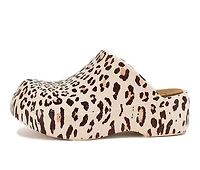 Women's Yellow Box Zippy Platform Clogs