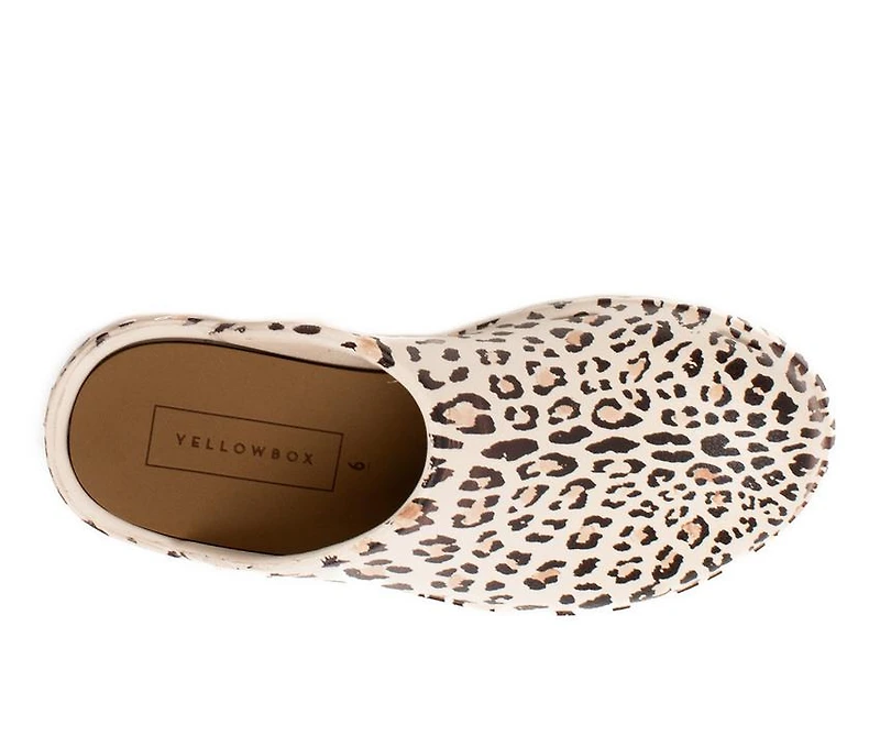 Women's Yellow Box Zippy Platform Clogs