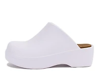 Women's Yellow Box Zippy Platform Clogs