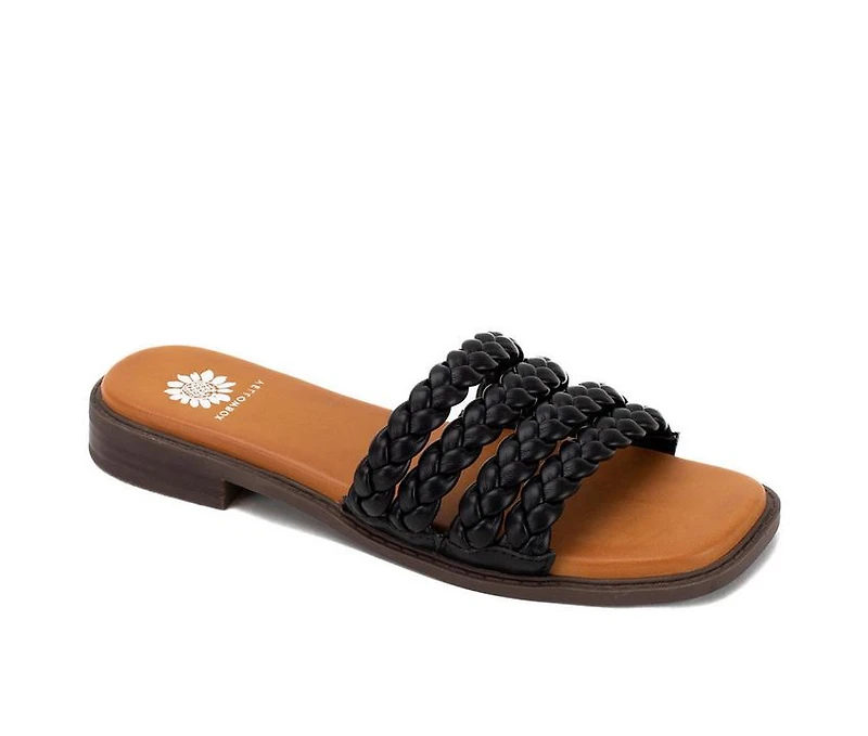 Women's Yellow Box Santai Sandals