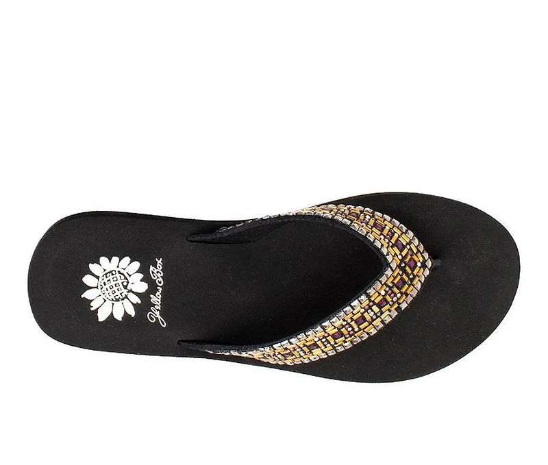 Women's Yellow Box Steffie Flip-Flops