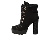 Women's London Rag Birch Heeled Lace Up Boots