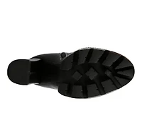 Women's London Rag Igloo Knee High Lace Up Heeled Boots