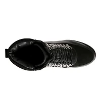 Women's London Rag Beamer Lace Up Platform Boots