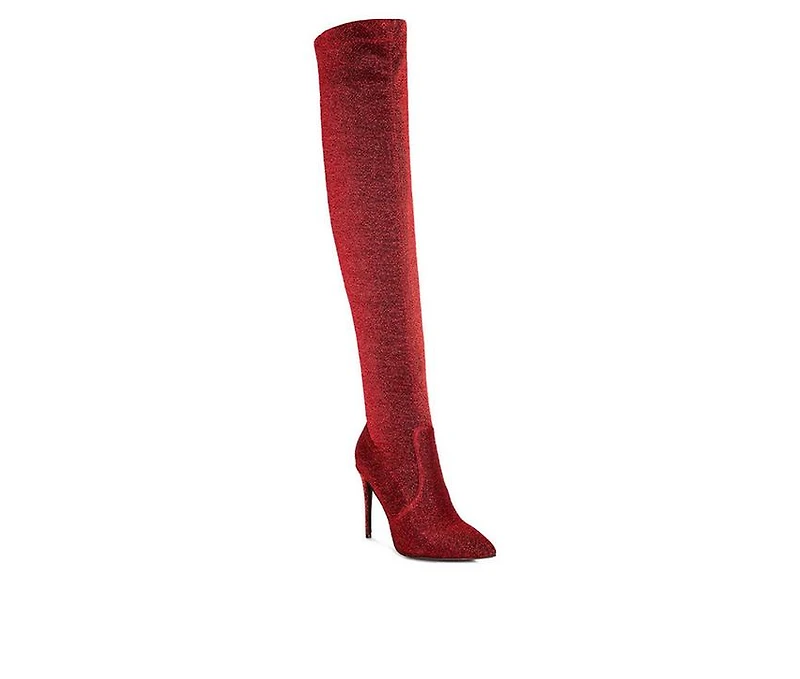 Women's London Rag Tigerlily Over The Knee Stiletto Boots