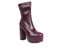 Women's London Rag Big Six Platform Heeled Booties