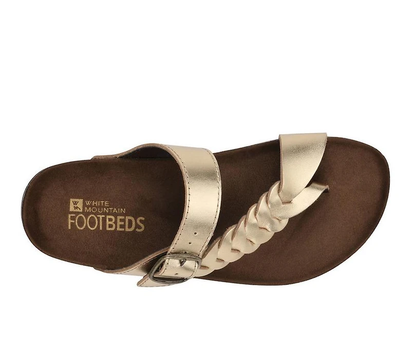 Women's White Mountain Happier Footbed Sandals