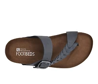 Women's White Mountain Happier Footbed Sandals