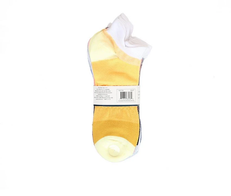 LEGALE 6pk Tab Back Sport Lowcut socks Socks