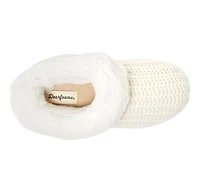 Dearfoams Hannah Festive Knit Clog Slippers