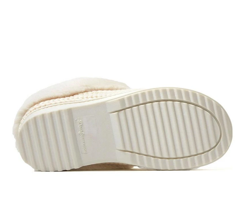 Dearfoams Hannah Festive Knit Clog Slippers