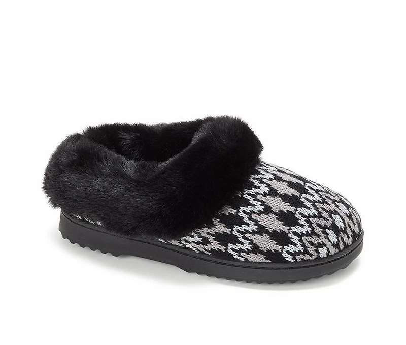 Dearfoams Hannah Festive Knit Clog Slippers