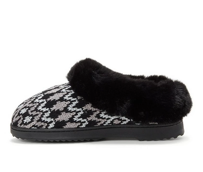 Dearfoams Hannah Festive Knit Clog Slippers