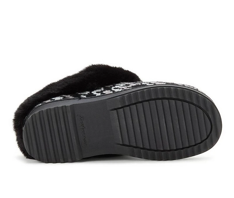 Dearfoams Hannah Festive Knit Clog Slippers