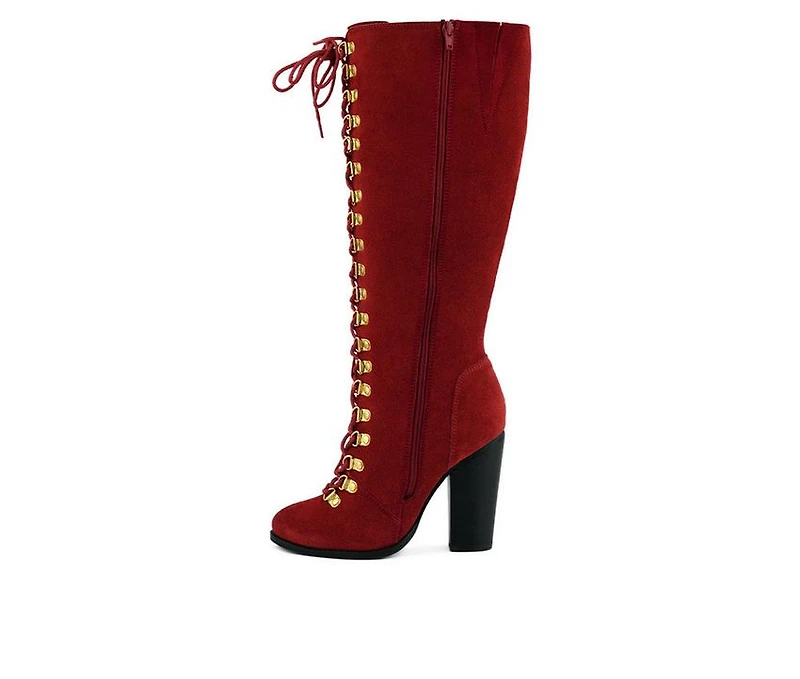 Women's Rag & Co Sleet-Slay Lace Up Knee High Boots