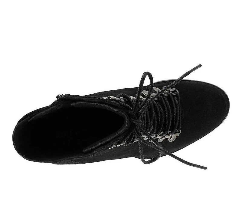 Women's Rag & Co Goose Lace Up Heeled Booties