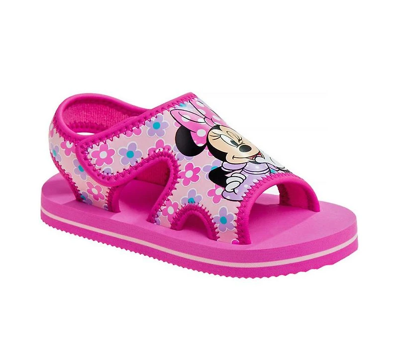 Girls' Disney Toddler Minnie Qrky Qust Sandals