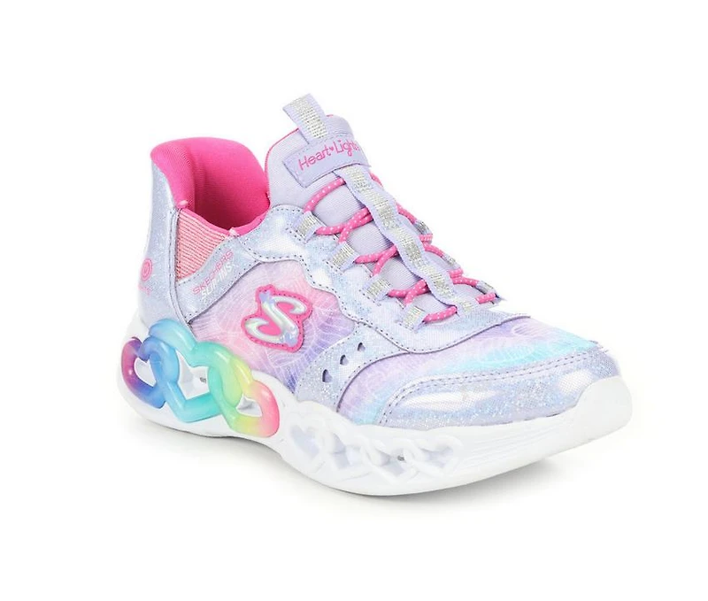 Girls' Skechers Little Kid & Big Infinite Heart Slip-Ins Light-Up Shoes
