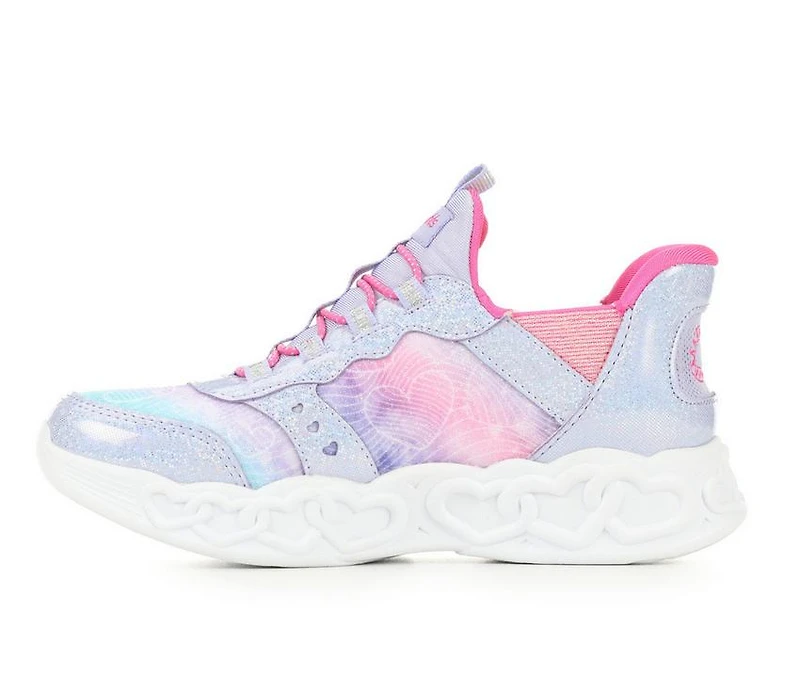 Girls' Skechers Little Kid & Big Infinite Heart Slip-Ins Light-Up Shoes