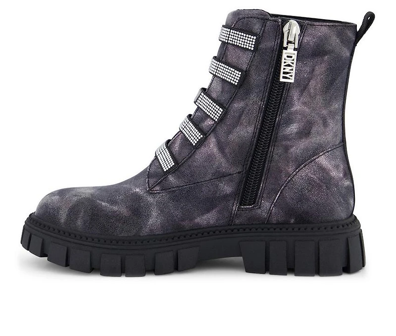 Girls' DKNY Little Kid & Big Carrie Shine Combat Boots