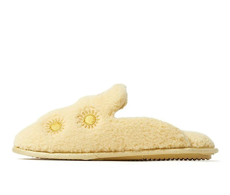 Dearfoams Teddy Heart Scuff Slippers