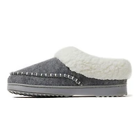 Dearfoams Nyla Felted & Plaid Moc Toe Clog Slippers