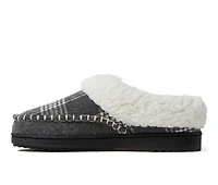 Dearfoams Nyla Felted & Plaid Moc Toe Clog Slippers