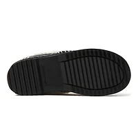 Dearfoams Nyla Felted & Plaid Moc Toe Clog Slippers