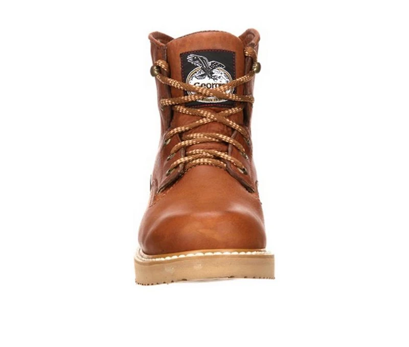 Men's Georgia Boot 6" Wedge Steel Toe Work Boots