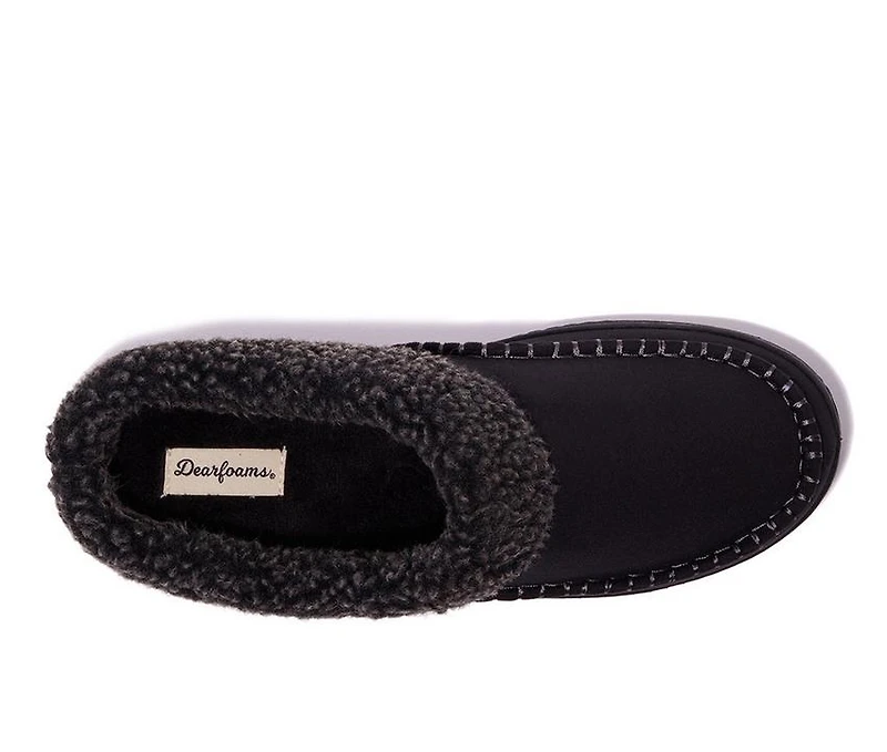 Dearfoams Marshall Microsuede Moc Toe Slippers
